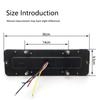 2X 12V 24V 30cm Car Truck Rear Stop Brake Tail Light Taillight Signal Lamp Indicator Trailer Truck Lorry Caravan Van Waterproof.