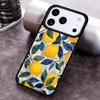 Mediterranean Lemon Bumper Phone Case for iPhone 17 16 15 Pro Max Air 14 13 12 11 Plus Shockproof Capa Cover