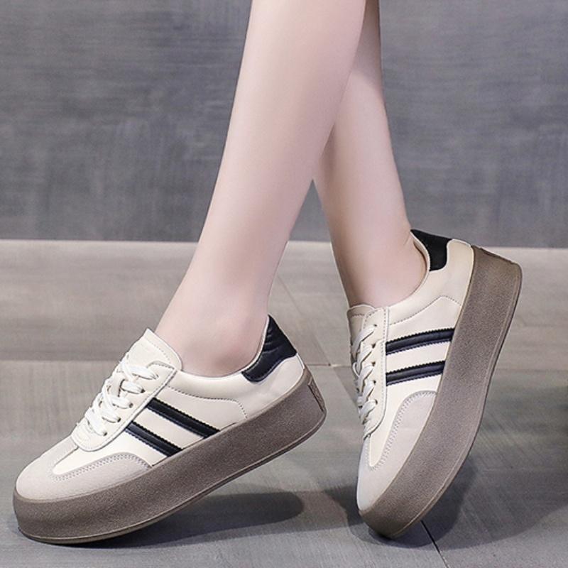 Women's New Fashion Round Toe Designer Sneakers for Women Summer Flat Non-slip Outdoor Shopping Office Ladies Sports Shoes
