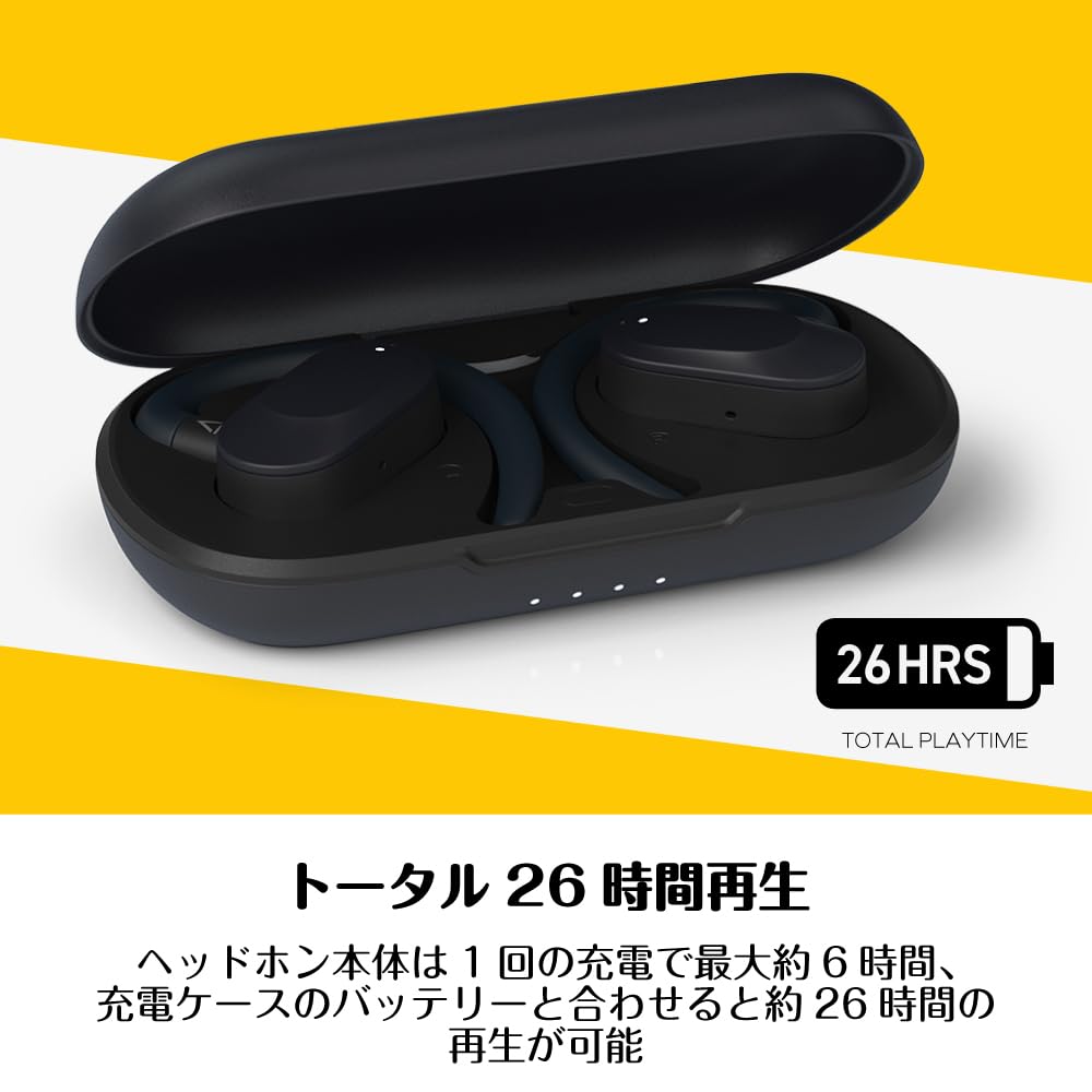 Creative Outlier Go Speaker Part Adjustable Ear Fit Neodymium Driver Open Ear Wireless Headphones HS-OTLGO-BU