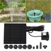 1-2PCS Solar Powered Fountain Water Pump 200L/h 6 Nozzles Lift 110cm Solar Panel Pond Fountain Pump for Garden Water Feature