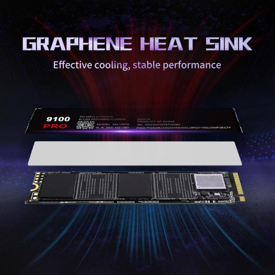 9100 PRO M.2 SSD PCIe 4.0 NVMe TLC SSD Высокая скорость передачи 1 ТБ/2 ТБ/4 ТБ Внутренний твердотельный накопитель для геймера, технического специалиста