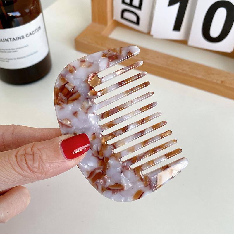 Маленький ацетатный гребень для волос Антистатический Массаж кожи головы Щетка для волос Парикмахерский Салонный стайлинг Цветные аксессуары для путешествий