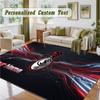 Crystal Velvet Square Rug Custom NameSC Freiburg Pattern Non Slip Home Floor Decor Rug