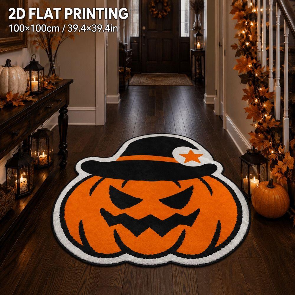 Multi-size Halloween Rug Festival Cartoon Floor Mat Cute Home Decorative Carpet Home