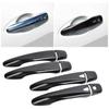 1 Set Car Exterior Door Handle Cover Trim Fit for Nissan Rogue Murano Maxima Glossy Black ABS