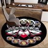 1pc Power Rangers Zodiac Ranger Round Carpet - Anime Design Office Chair Mat, Non-Slip Rug for Home Decor, Suitable for All Seasons.J008