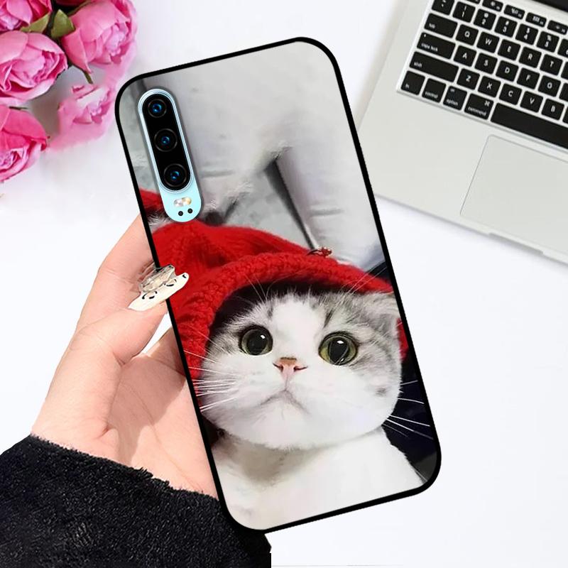 For Huawei P30 Pro Case P 30 Fashion Painted TPU Silicone Soft Phone Cover For Huawei P30 lite Coque Bumper Nova 4e Funda Capa