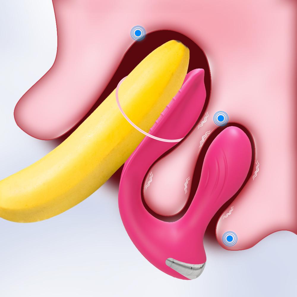Секс-игрушки Вибратор Женский Пара Двойное проникновение Вагинальный вибратор Дилдо Вибрация Товары для взрослых Сексуальный Взрослый Женский Секс-шоп
