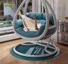 Double Rattan Hanging Basket Chair for Indoor/Outdoor Use