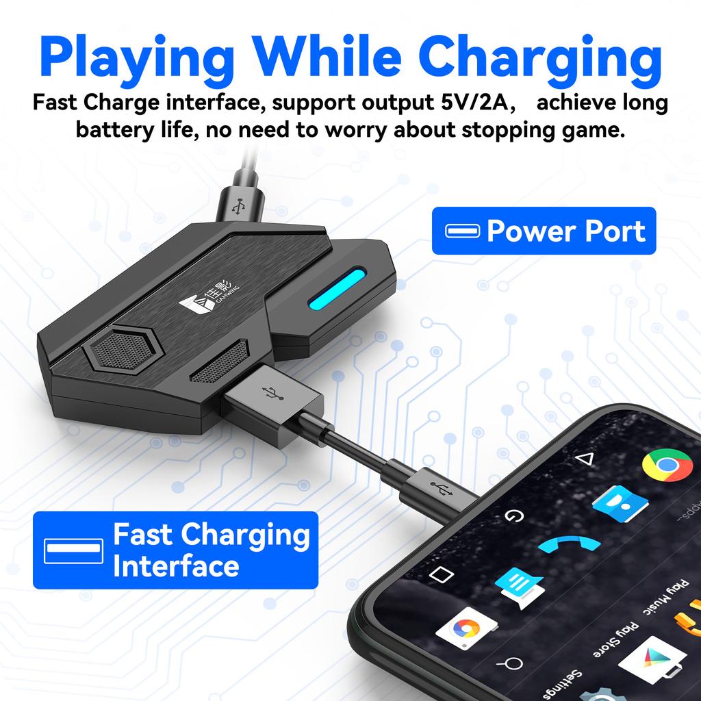 GAMWING Mix SE Converter + Keyboard + Mouse + Phone Holder Combo Pack для игр на мобильном телефоне