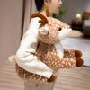 Fluffy Christmas Deer Toy Interactive Stuffed Animal Dolls Toys  Birthday Gifts
