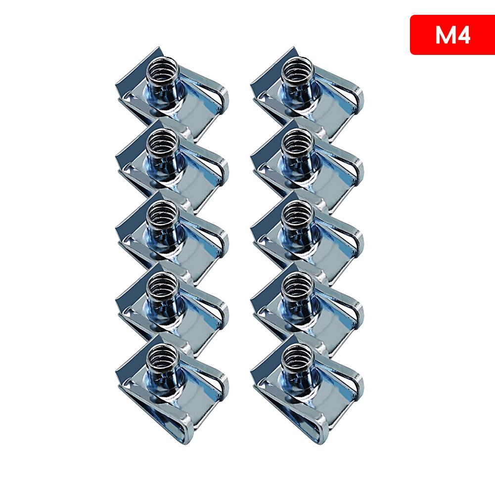 10Pcs M4 M5 M6 U Type Car Self-tapping Nut Clip Nut Kit Suitable for Motorbike Fairing Mudguard Fasteners Auto Parts #468825