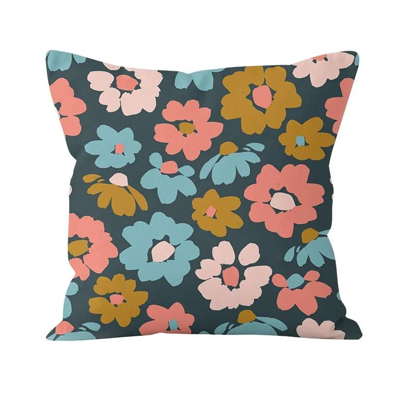 Цветочный узор Декоративная наволочка Офис Гостиная Автомобиль Украшения Дома Наволочка