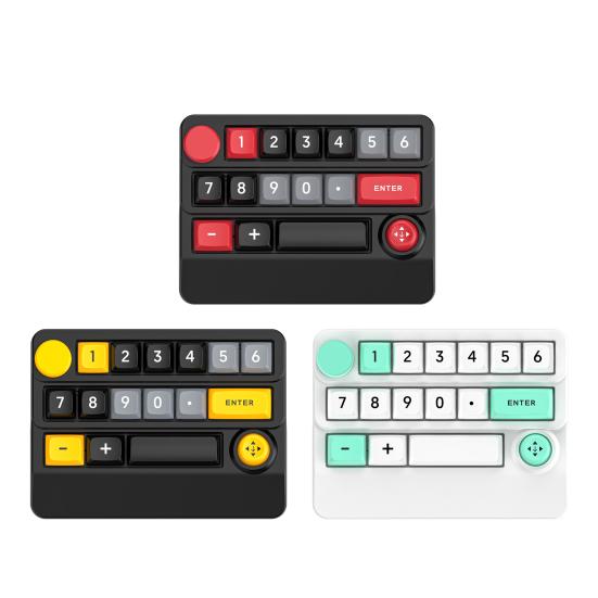 3 Modes Mini Wireless Keyboard with RGB Backlit Macro Programmable 15 Key Hot-swap DIY One Handed Gaming Mechanical Keypad PC Accessories