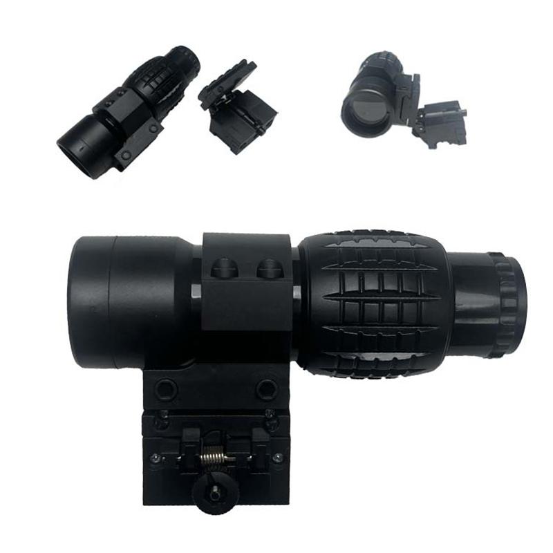 Регулируемый прицел с увеличительным стеклом, компактные прицелы с откидной крышкой, подходят для 20-мм и 21-мм рельсовых креплений, игрушки, аксессуары для телескопов