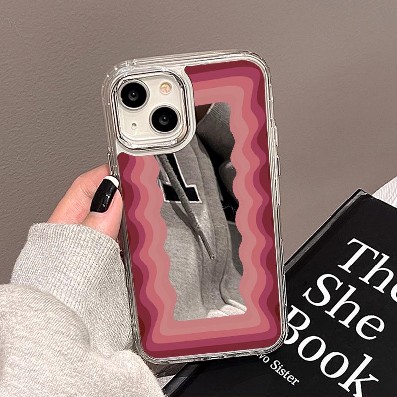 Роскошный чехол для телефона с зеркалом для макияжа для iPhone 16 Pro Max 11 13 14 15 12 16 Plus XR X XS 16promax 15promax Цветочные задние крышки Funda