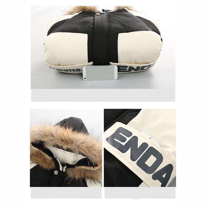 Зимнее пальто для мальчиков Детская куртка с капюшоном из бархата с утолщением Теплая Детская для мальчика