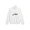Li Ning X Og_Slick Collaboration Letter Stand Collar Pullover Sweatshirt Unisex Sweatshirt Off-White AWDT445-3