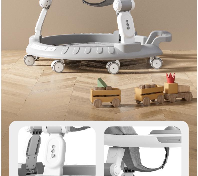 Регулируемая ходунок и стульчик для кормления для детей от 6 месяцев до 3 лет - Функции защиты от переворачивания и Х-образных ног