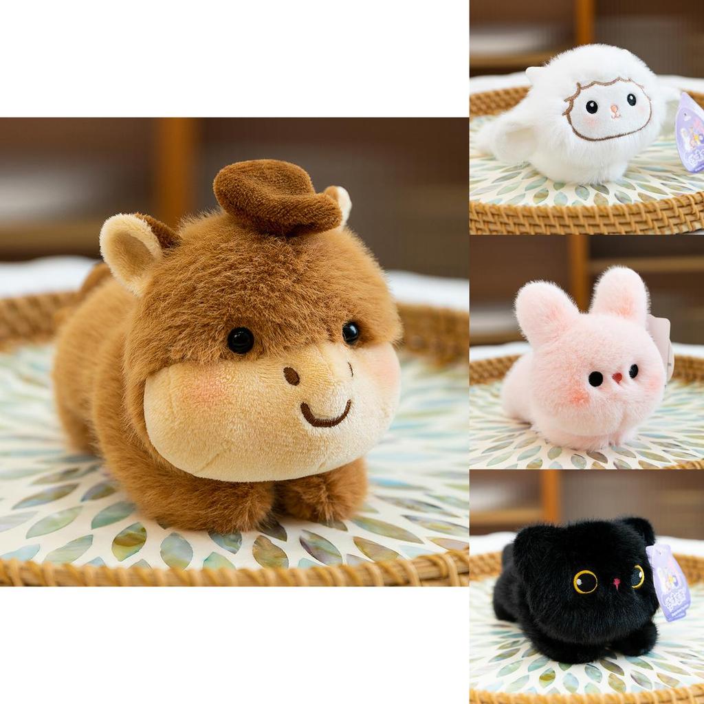 Short Plush Elephant Cat Bear Fox Refrigerator Magnet For Kitchen Decor And Gift