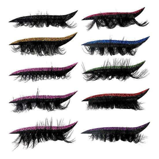 1 пара ленивых теней для век, патч для ресниц, водостойкие тени для век, наклейки для макияжа ресниц, многоразовые наклейки для макияжа глаз с накладными ресницами, тени