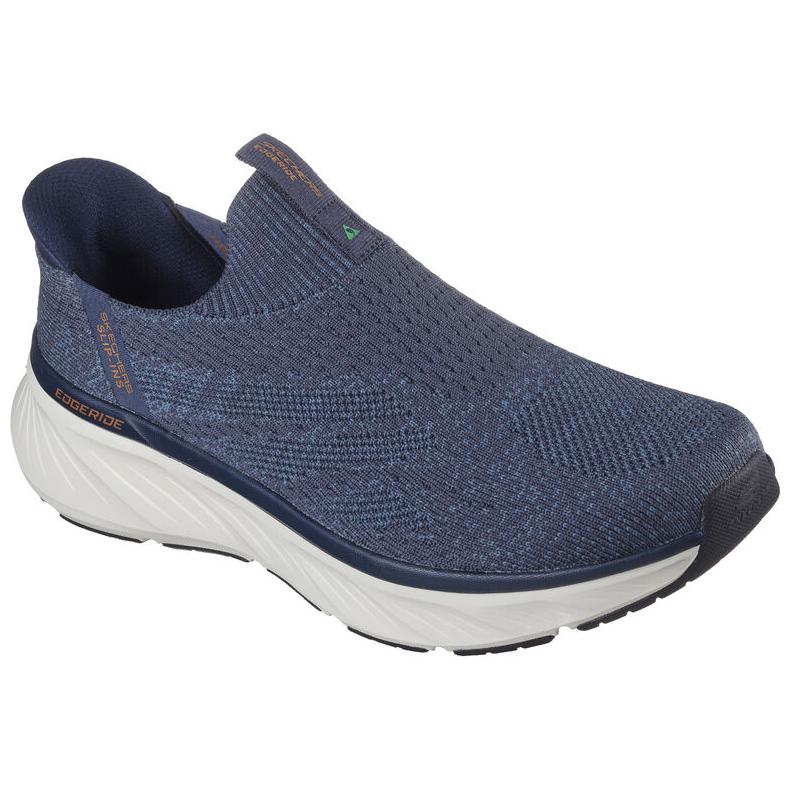 Skechers Свободный крой Edgeride: Edgeride - Комиссар Модные Спортивные Прочные Низкие Повседневные Беговые Кроссовки Мужская кроссовка Синий 232839-NVOR