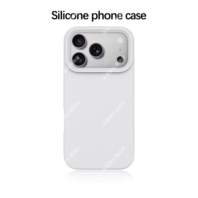Высококачественный чехол из жидкого силикона для iPhone 13, 14, 15, 16, 17 Pro Max - Женская версия