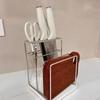 304 Stainless Steel Multifunctional Kitchen Knife & Cutting Board Rack