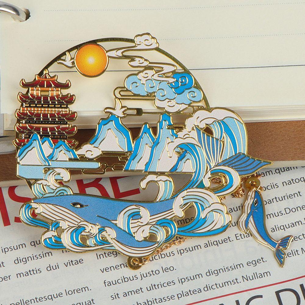 Beast Stationery Metal Bookmark Metal Pagination Mark Chinese Style Brass Bookmark Book Clip