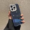 Прозрачный желе-кейс с блестками и рамкой для камеры со стразами для iPhone 16 Pro Max