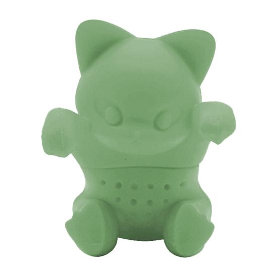 Силиконовый заварник для чая в форме кошки, ситечко, заварник для рассыпного чая, фильтр для дома, милый мультяшный чай