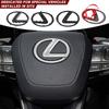 ABS Car Steering Wheel Logo Emblem Sticker Decals Buckle For Lexus LS GS GS300 GS350 GS400 GS430 GS460 GS450h GS300h Accessories