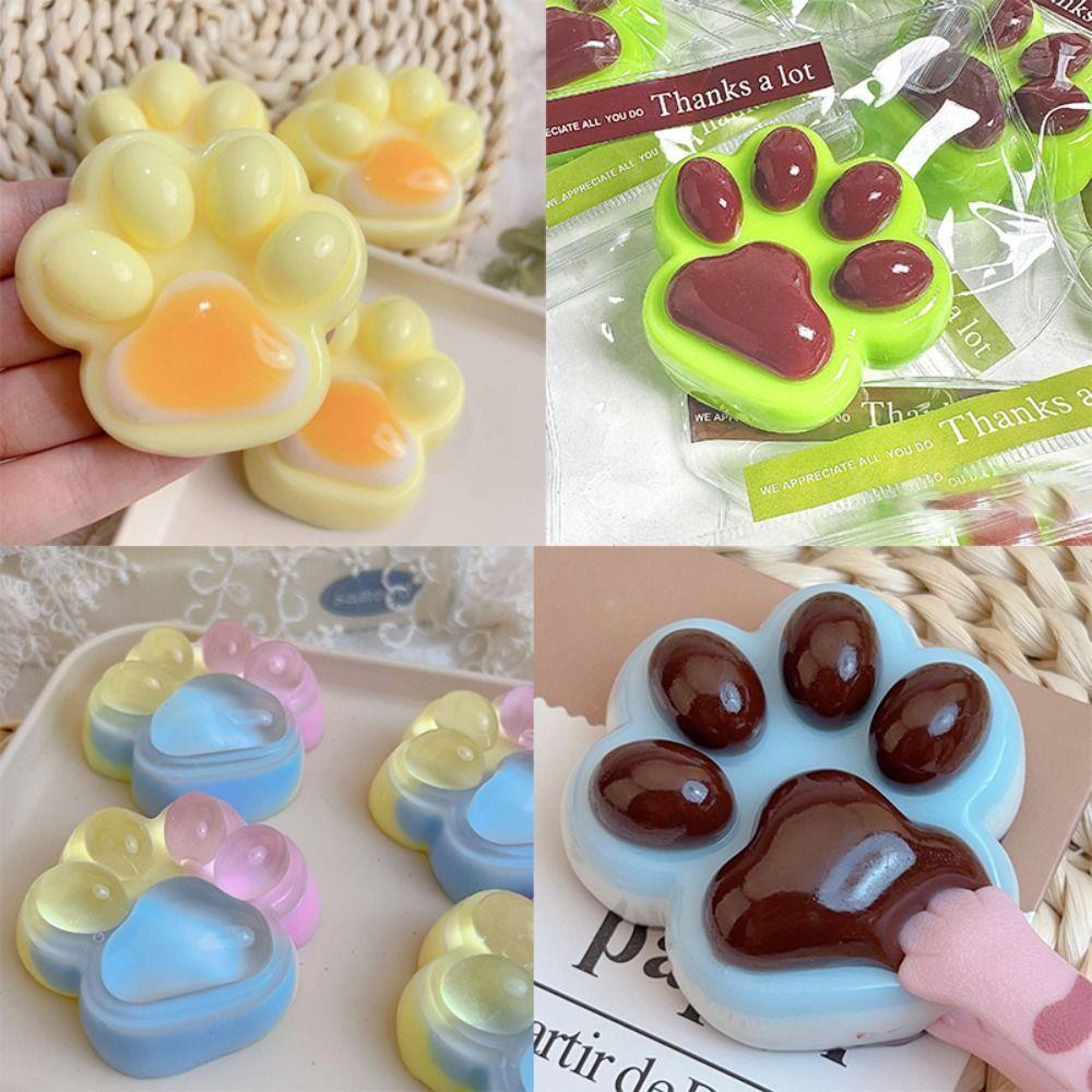 Сжимаем кошачью лапку, декомпрессионная игрушка, липкие, расслабляющие игрушки, креативные игрушки сжимаем кошачью лапку