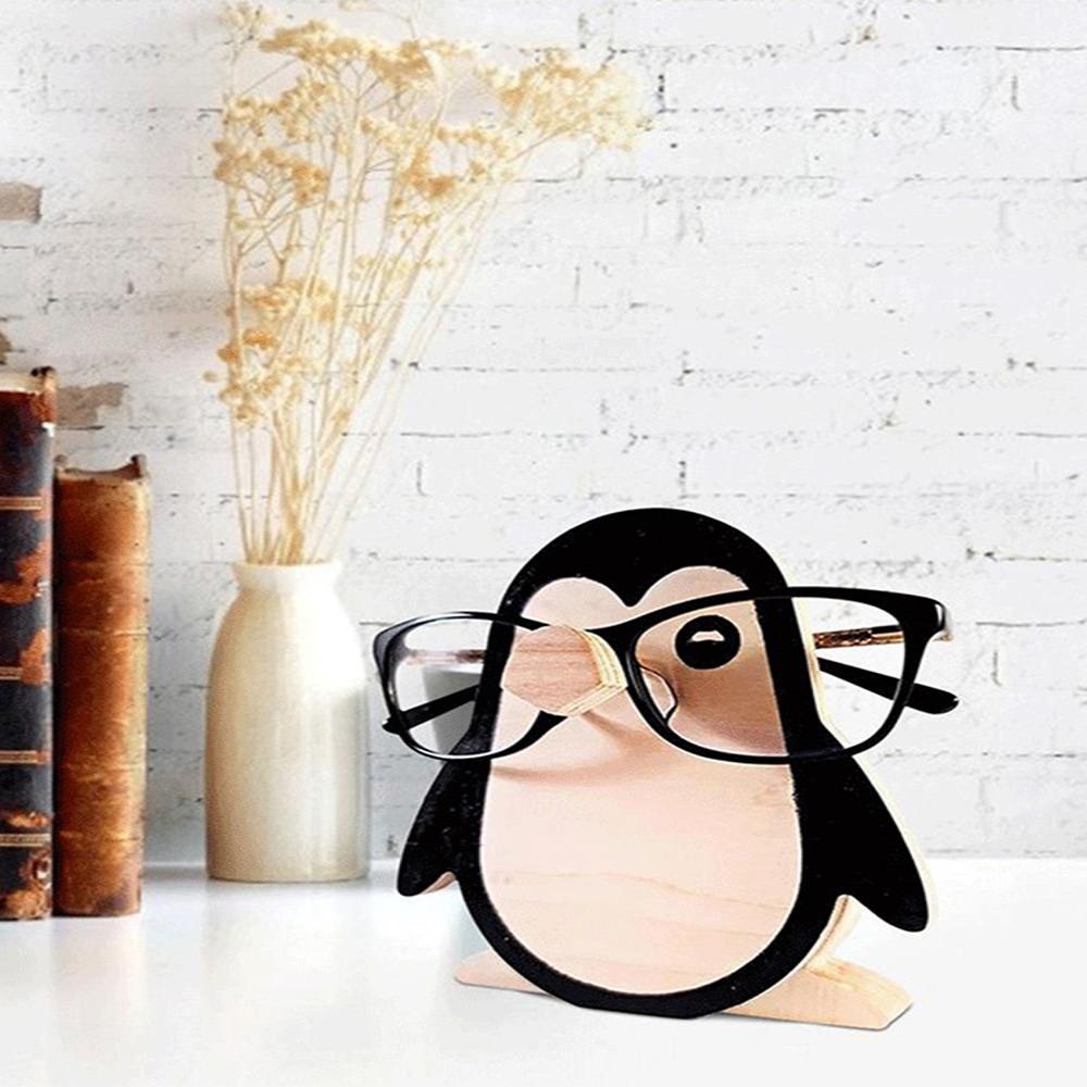 Wooden Glasses Display Stand Animal Shaped Desktop Rack Animal Eyeglass Holder Nightstand
