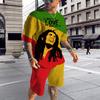Summer BoB Marley Reggae T Shirt Sets Fashion Jogging Short Sleeve Harajuku Suit Men Tracksuit 3D Printed Breathable Clothes 6XL