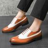 Fashion High End Brand Brogue Shoes Men's Genuine Leather Shoes Formal Clothing Conference Business Shoes Party Men's Dress Shoes