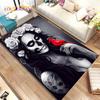Gothic Horror Female Skull Dead Girl Area Rug,Carpet Rug for Home Living Room Bedroom Sofa Doormat Decor,kids Non-slip Floor Mat