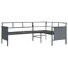 2 Piece Garden Lounge Set Anthracite Steel