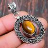 Wonderful Tiger Eye Gemstone Handmade 925 Sterling Silver Jewelry Pendant