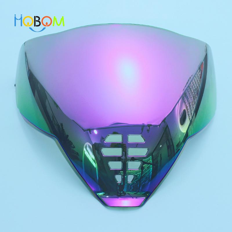 Ghost Face Motorcycle Windshield Visor for Icon Airflite C06 Helmet (Day/Night)