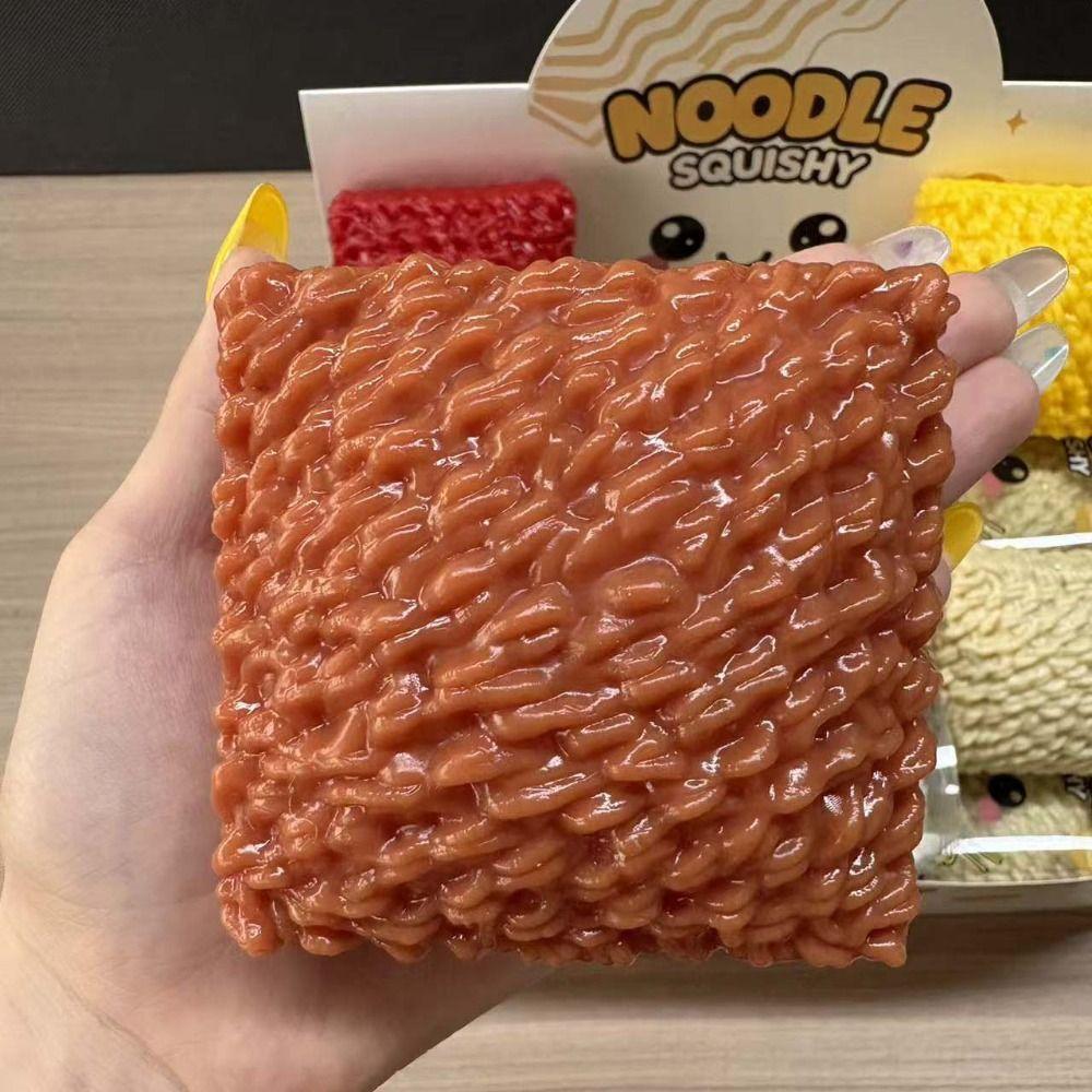 Crunchy Crackling Noodles Squishy Toy Sound Effects Realistic Food Pinch Office Desk Toy