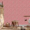Rose Gold Red and Coral Leather Wallpaper 50x1000