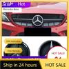 For Mercedes Benz Black border and silver border decoration for Mercedes Benz W205 C E ML GL GLA CLA 2013-2016 Car Front Grilled