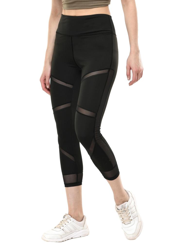 Спортивные леггинсы Body Smith Solid Black Mesh