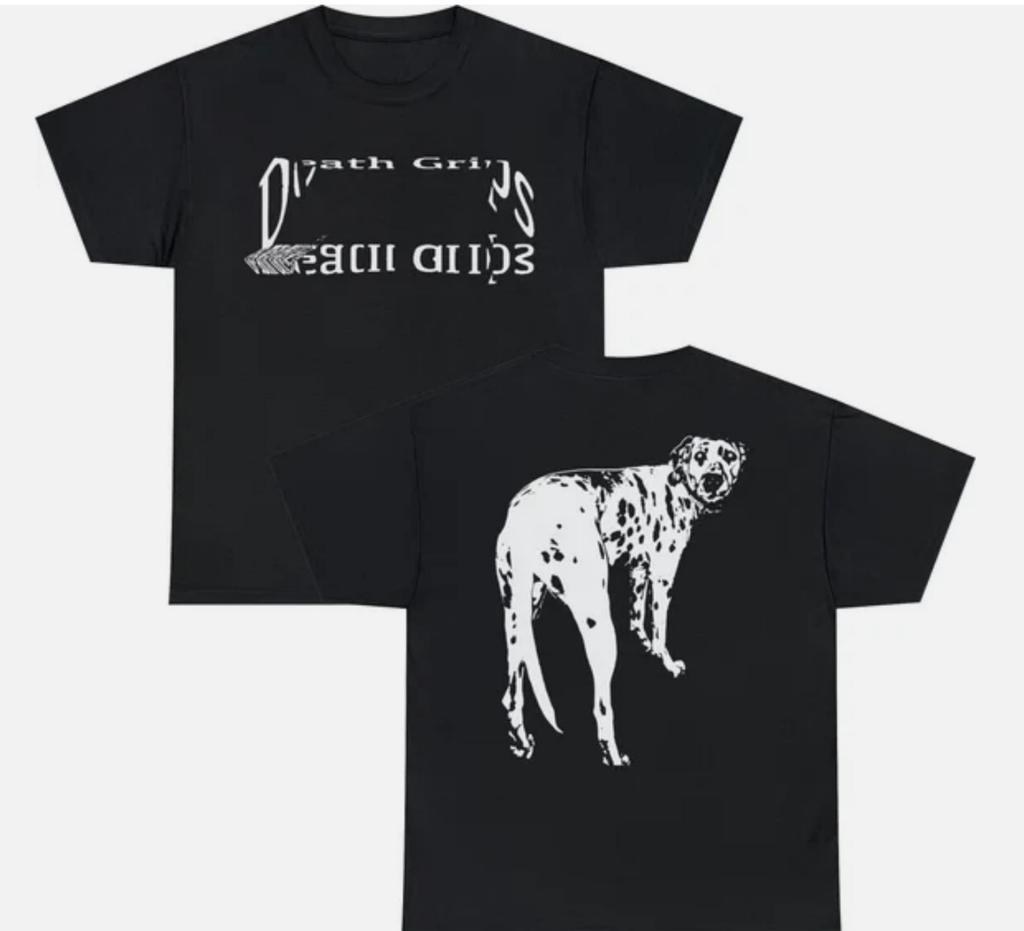 DEATH GRIPS Dalmatian Black Tshirt Size SXL