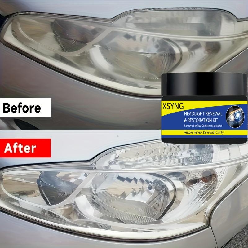 Car Headlight Renovation and Maintenance Cream, Headlight Gloss Paste, Yellowing Atomization Treatment