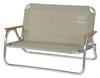 CAPTAIN STAG Bench Aluminum Low Bench with Back W960 X D560 X H600 Monte Khaki Width 960 X Depth 560 X Height Seat Height 220mm UC-1830 600mm,