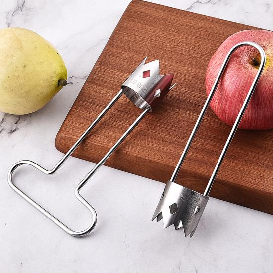 Yousheng 2 шт., нож для удаления сердцевины из красного болгарского перца, нержавеющая сталь, нож для удаления сердцевины из овощей и косточек, нож для перца, кухонная утварь