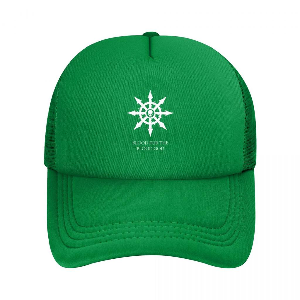 Baseball Caps White Blood For The Blood Chaos Khorne Flakes Mesh Hats Sport Washable Men Women Hats